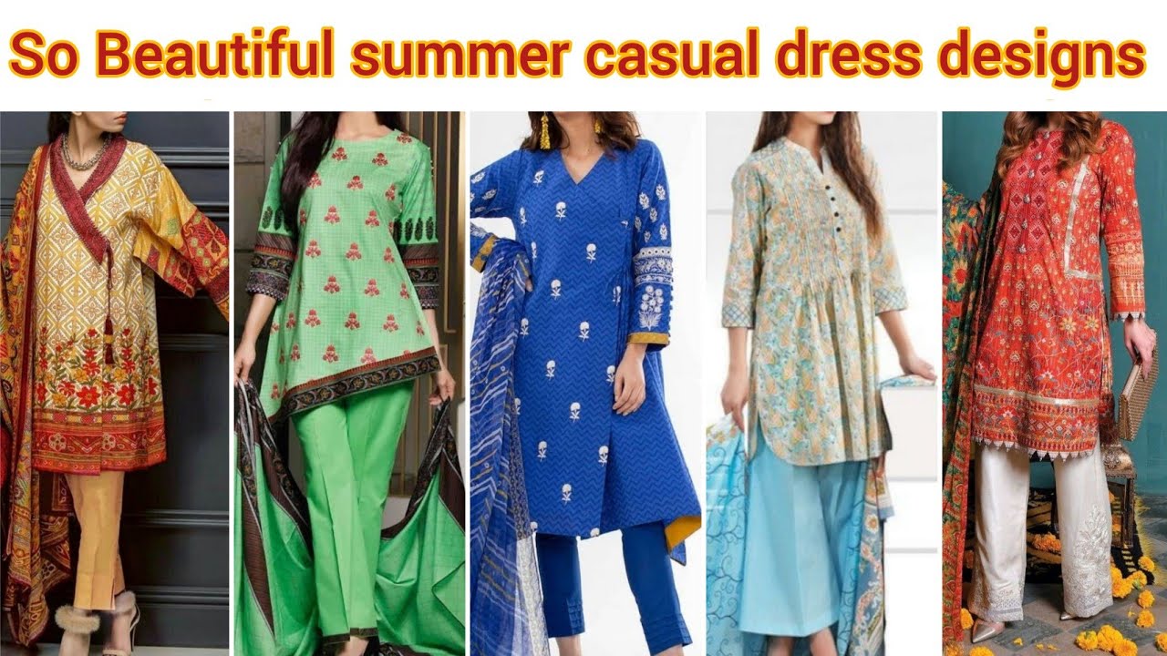 So Beautiful Summer Casual Dress Designs 2022/New Dress Designs/Lawn