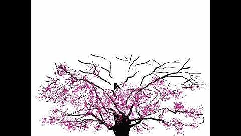 Cherry blossom, ciliegio in fiore, making of with Procreate