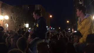 “It’s great to be a Michigan Wolverine!” crowd chants in Ann Arbor