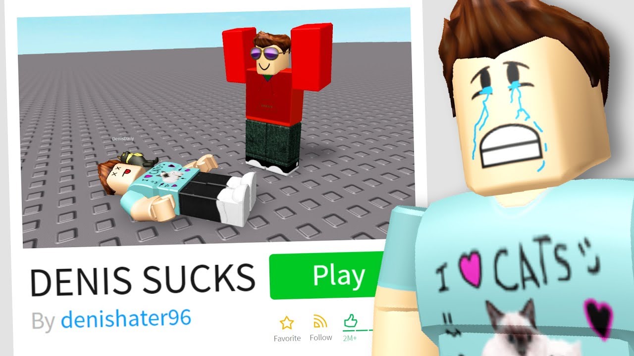 Playing A Denis Hate Game In Roblox Youtube