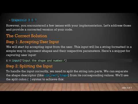 Calculate Area for Different Shapes with Python