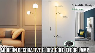 Modern Decorative Globe Gold Floor Lamp Upgrade