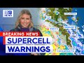 Supercell storm warning issued for Queensland | 9 News Australia