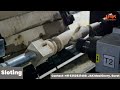 Cnc wood lath  turning carving shaping finishing with autofeeding  fully automatic