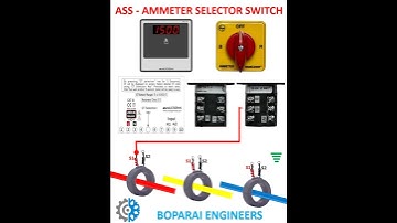 ASS - AMMETER SELECTOR SWITCH CIRCUIT #ammeter #current #Voltage #electrical #electronics #measuring