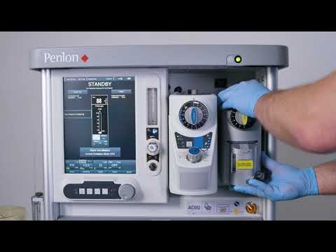 Installing the Sigma EVA Anaesthetic Vaporizer on an Anaesthetic Machine - video from Penlon