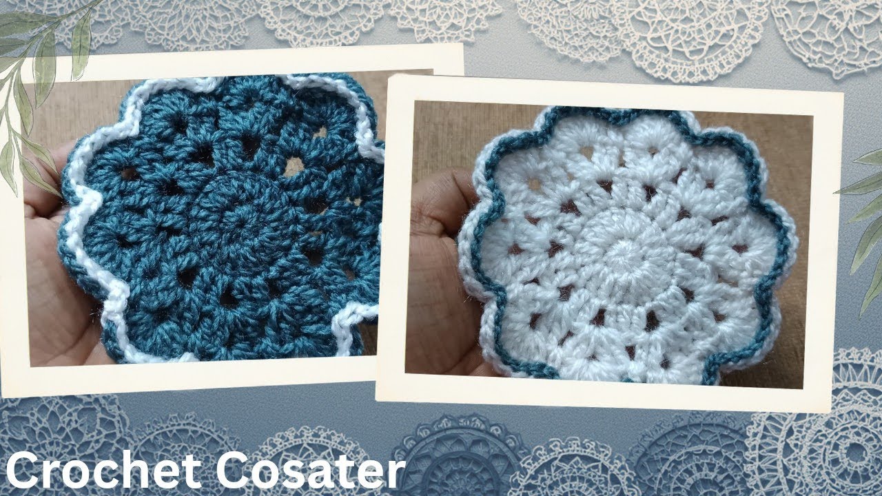 Handmade Crochet Coaster Design | Perfect Gift Idea/ step by step full Tutorial 