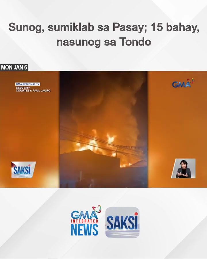 Sunog, sumiklab sa Pasay; 15 bahay, nasunog sa Tondo | Saksi