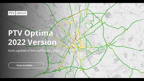 PTV Optima 2022: Auto-update of live traffic data maps