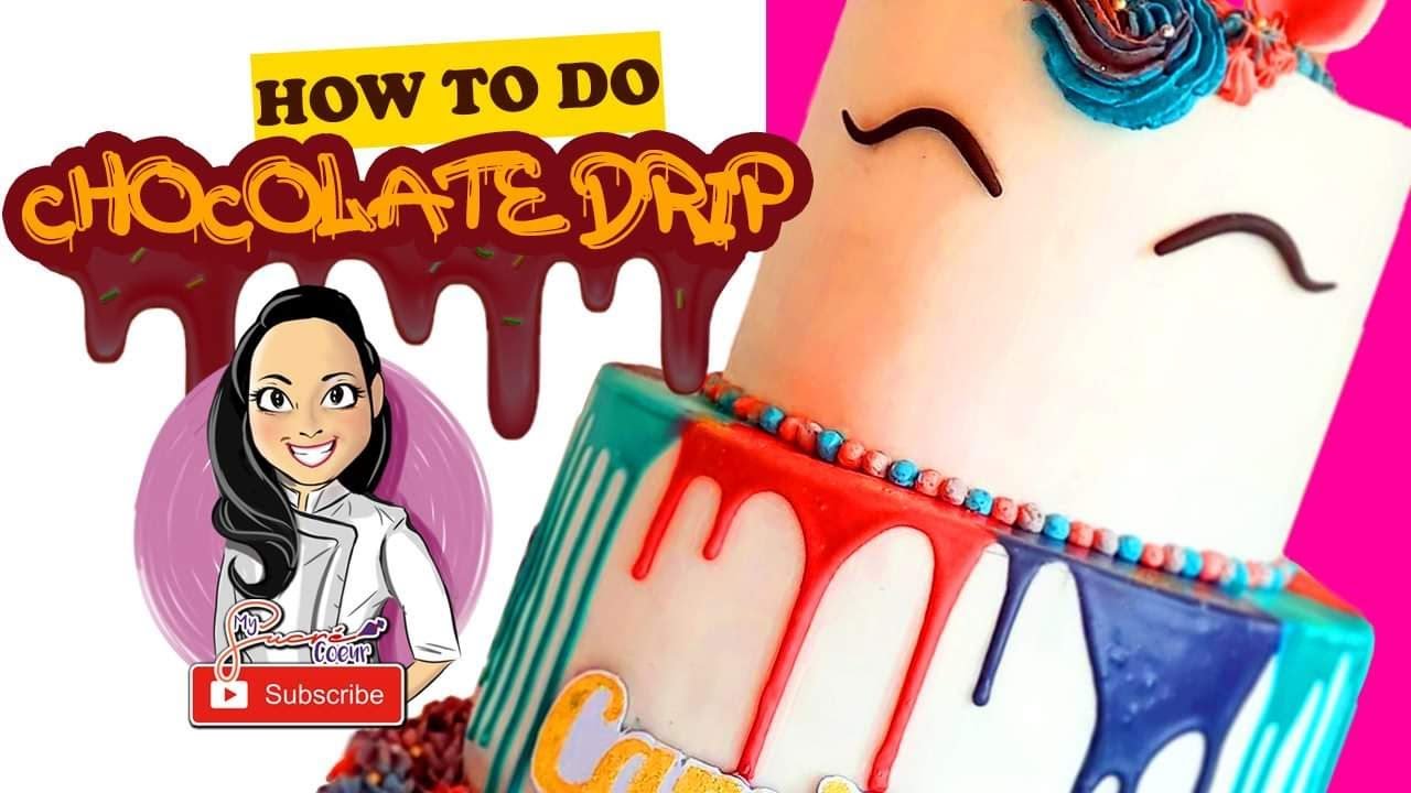 Chocolate Drip cake Tutorial / Easy Drip Cake Recipe - YouTube