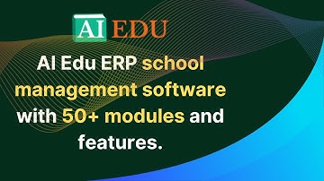 AI Edu School and College Management Software Features #education #school #college #erp #aieduerp