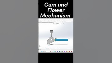 |SolidWorks Cam and Flower mechanism| #cad #solidworks #sketchup #caddesigner #flower #mechanism
