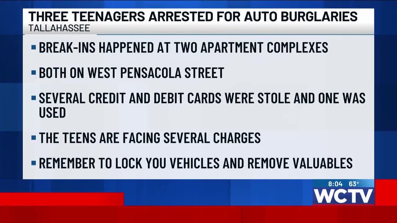 TPD: Three teens arrested in series of car burglaries - YouTube