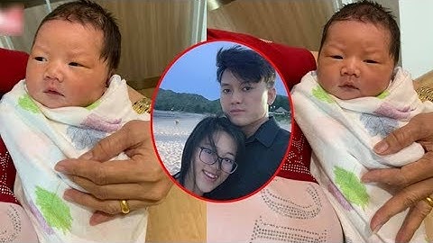 Cận cảnh gương mặt con gái đáng yêu vừa chào đời của Quách Ngọc Tuyên