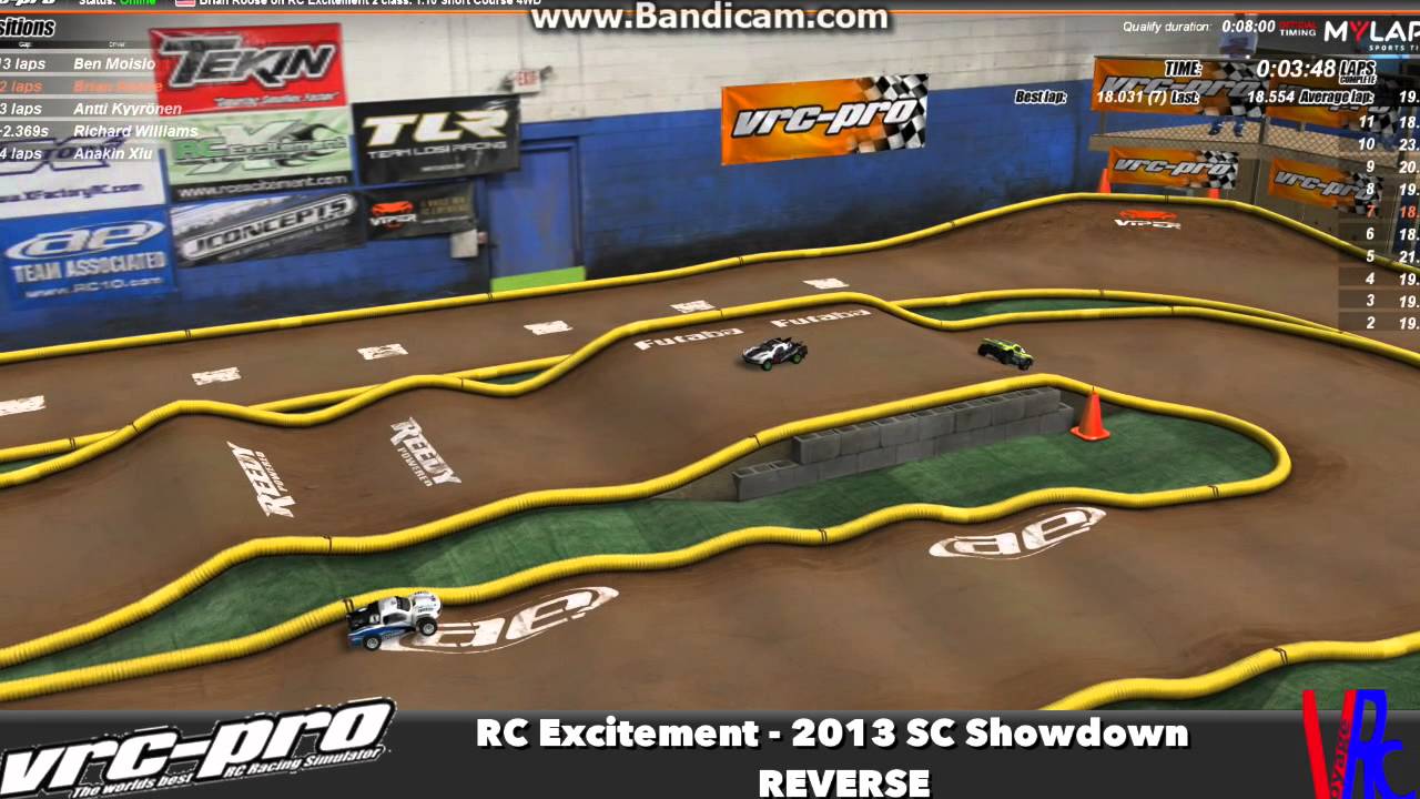 VRC Pro RC Excitement Reverse Mod SCT 8 Min Qualifier Club Event
