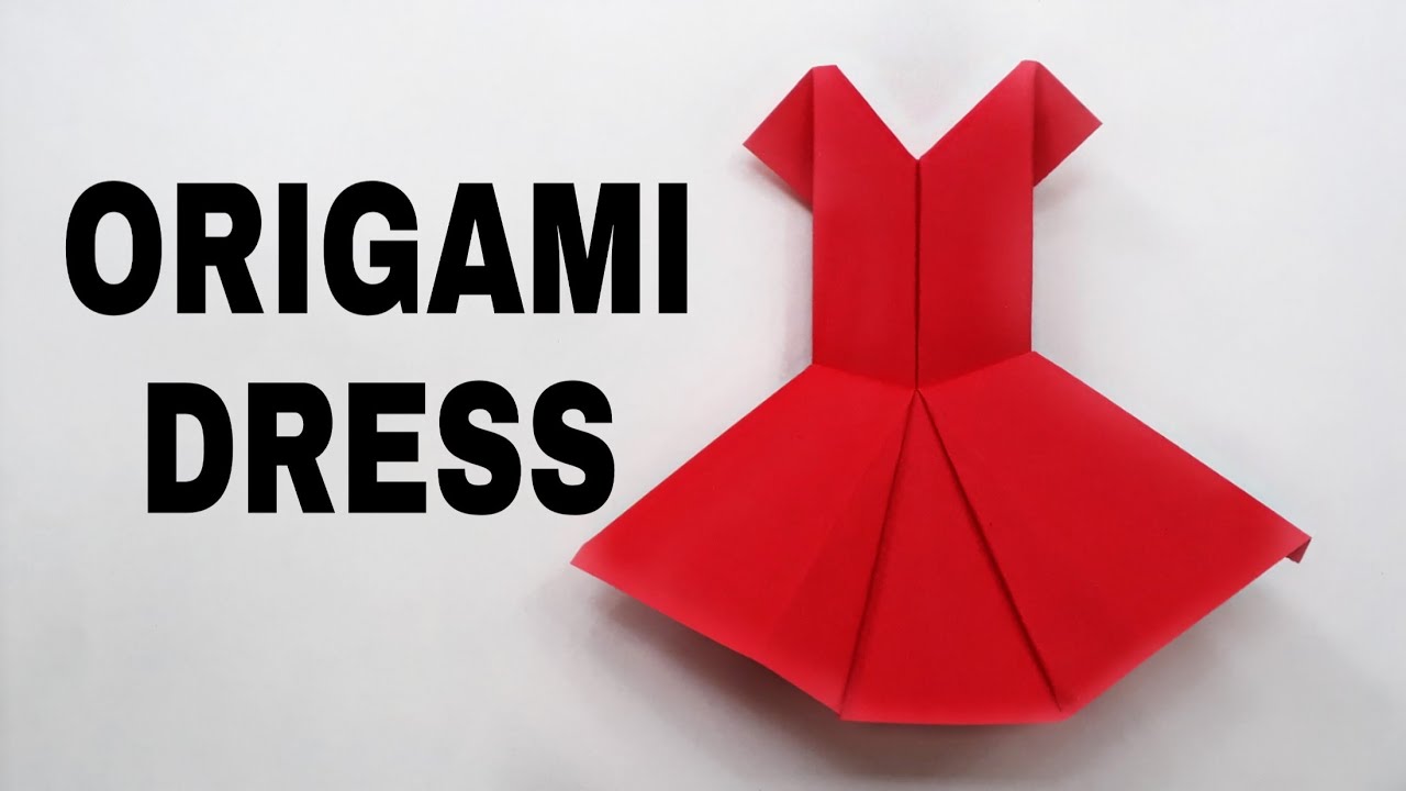 DIY ORIGAMI DRESS - YouTube