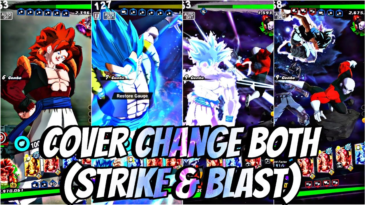 CHARACTERS WHO CAN PERFORM BOTH (STRIKE AND BLAST) COVER CHANGE ANIMATIONS 🔥 IN DRAGON BALL LEGENDS