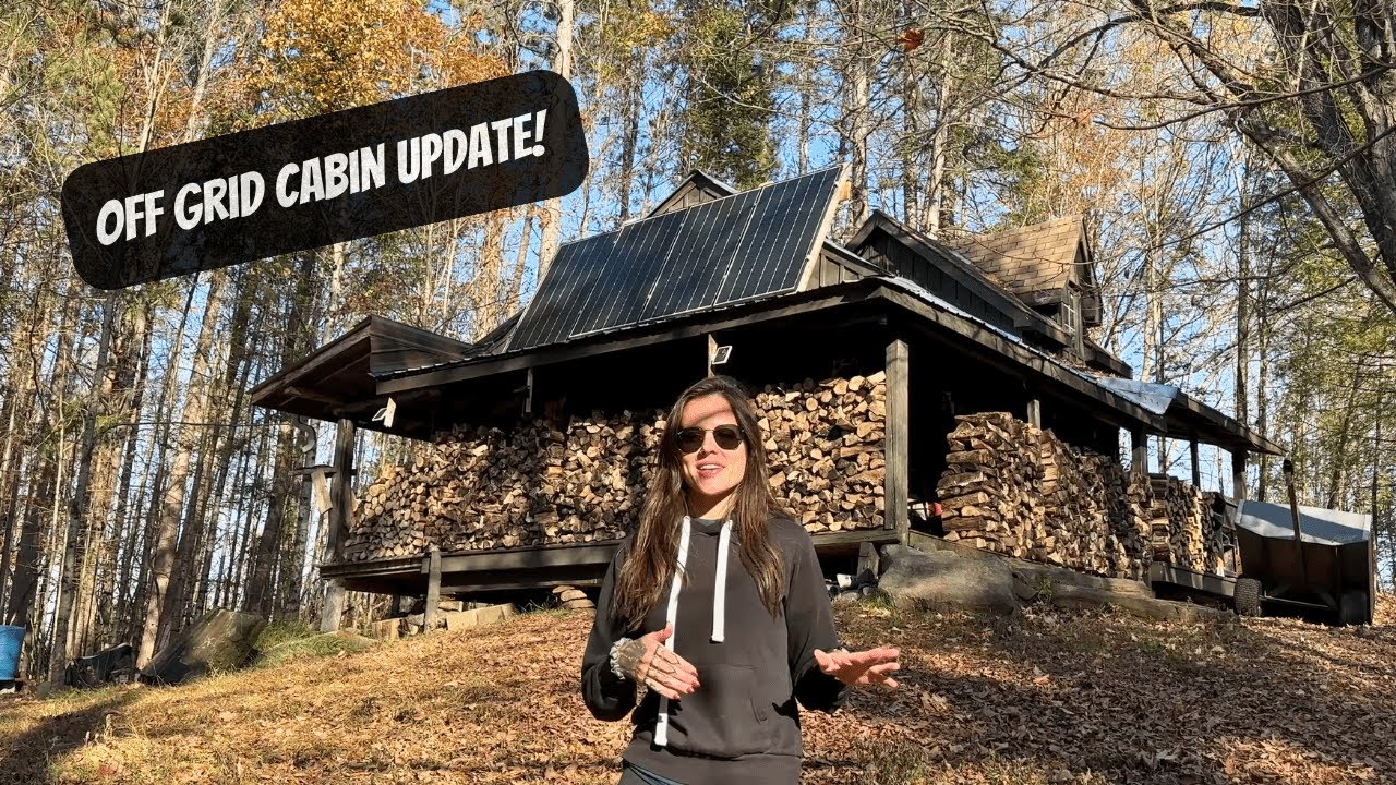 Off Grid Cabin Update | Fall At The Cabin! - YouTube