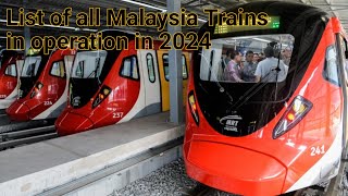 List of all Malaysia Trains in operation in 2024 screenshot 3