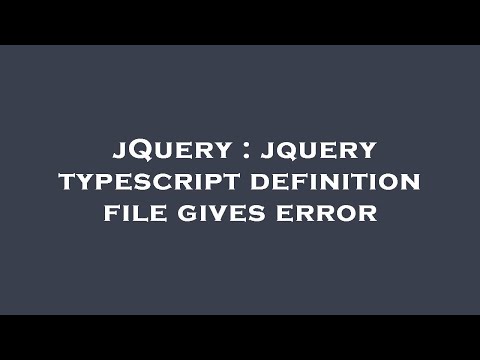 jQuery : jquery