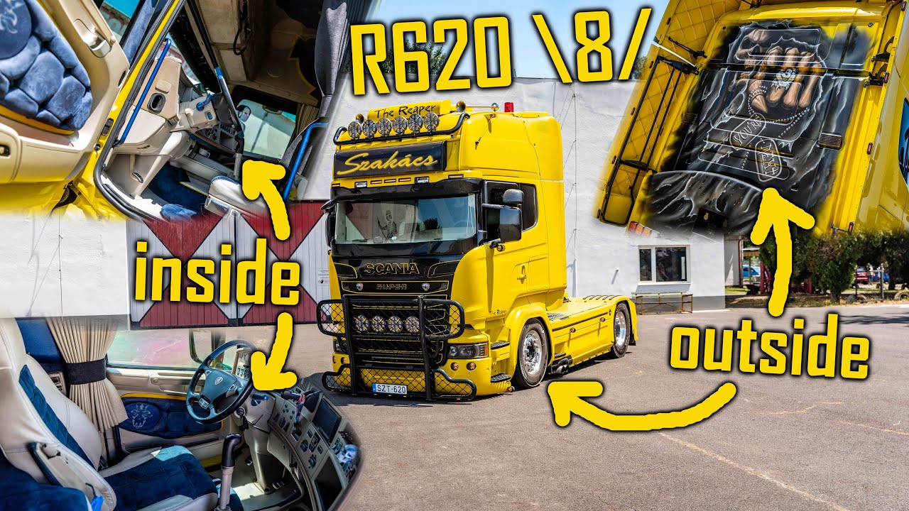 WALKAROUND & SOUND: Scania R620++ V8 'Reaper' // *Big Turbo & Loud Pipes*