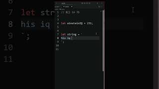 how to add variables to strings in js #shorts