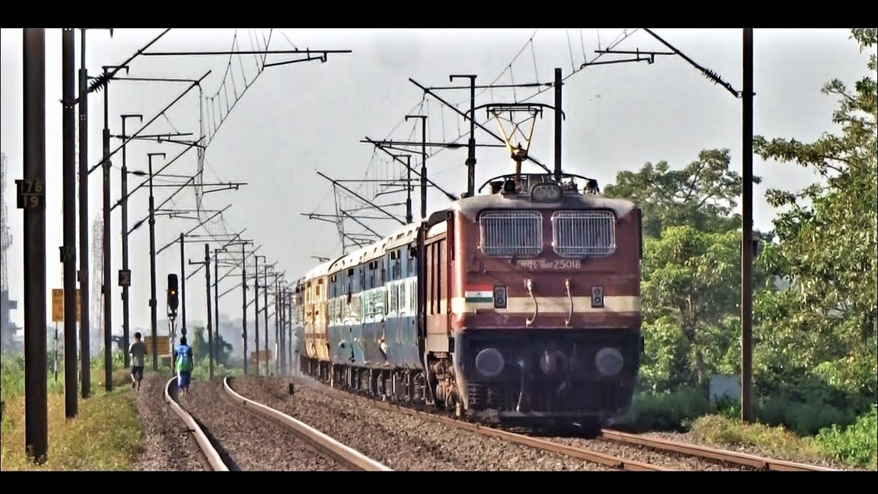 Morning Glory - Gujarat Express at a level crossing in Gujarat…