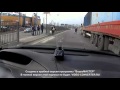 фура сбивает мотоциклиста на светофоре.2016/the truck knocks the motorcyclist at the traffic lights