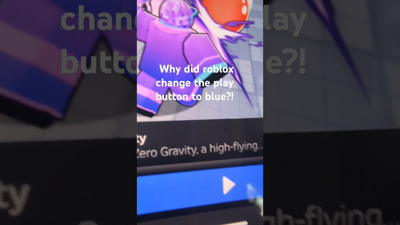WHY DID ROBLOX CHANGED THE PLAY Button To Blue YouTube 