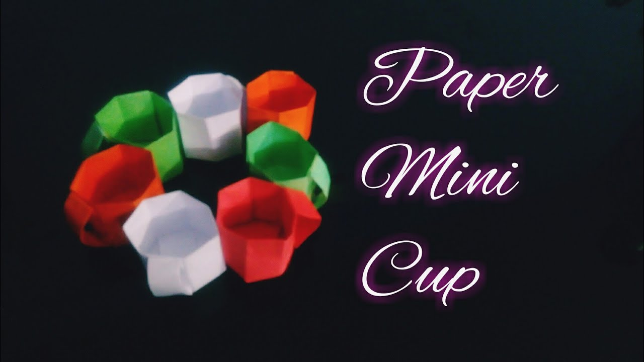 Paper Mini Cup Making😍😍☕️ - YouTube
