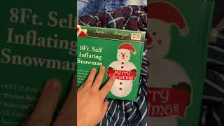 8ft Inflatable Snowman 2011