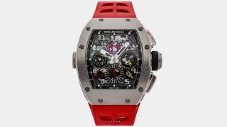 Richard Mille Flyback RM 11-02 Black Titanium Automatic Men's Wristwatch 50x42mm 