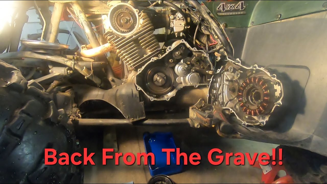 Yamaha Big Bear Cam And Timing Chain Install WITH Valve Adjustment!!