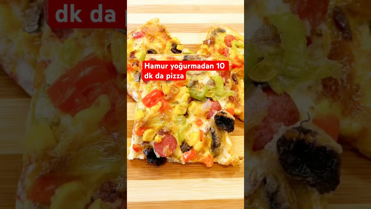 Kolay pizza #pratiktarifler #keşfet #tarif #viralreels #enfesyemektarifi