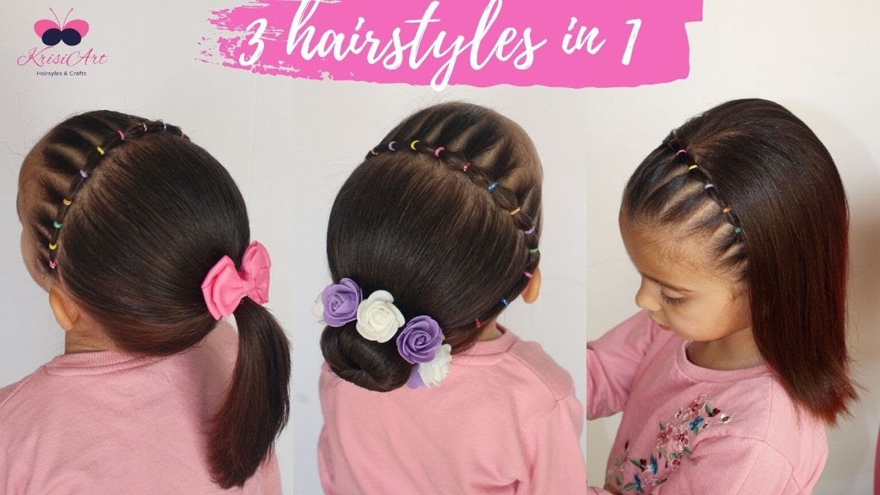 3 Simple & Cute Hairstyles for Medium Hair | MyMissAnand - YouTube