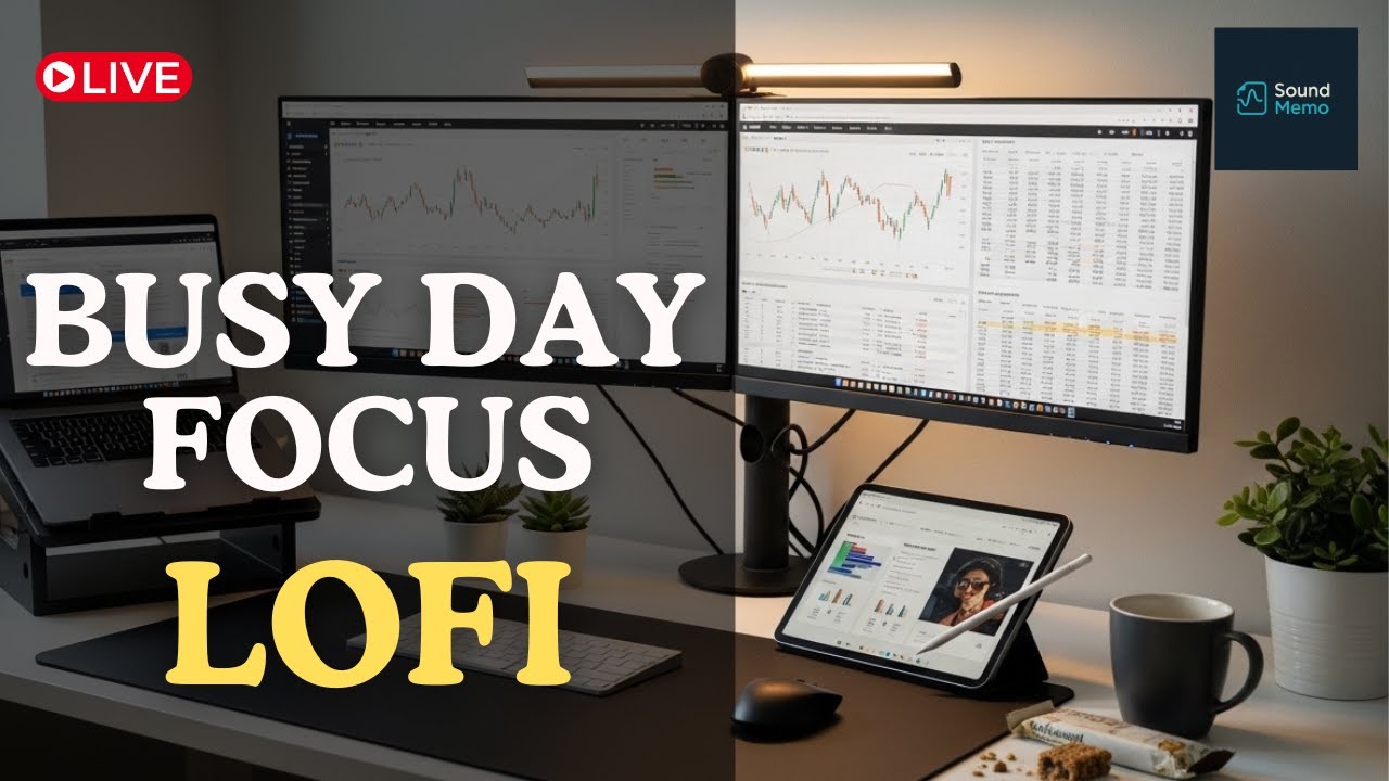 🎧 Office Lofi Focus LIVE 🌿 | Background Music for Busy Days