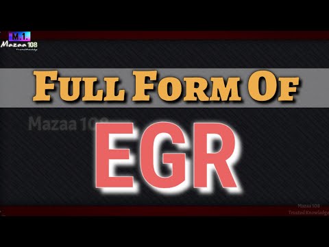 Egr Full Form In Car
