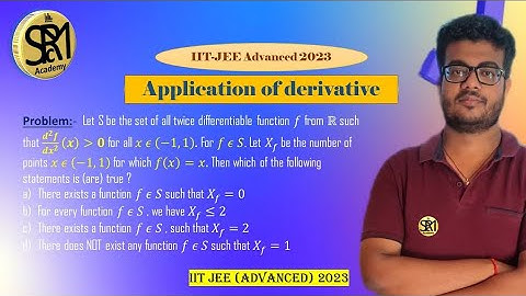 Application of derivative | IIT-JEE Advanced 2023 | #rimsc #mathmath #iitjee #iitjeemath #iitkanpur