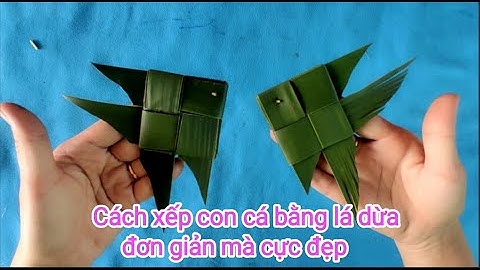 Cách xếp con cá bằng lá dừa đơn giản mà đẹp