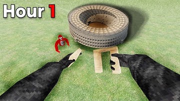 i built monke block builds from 1 second to 1 hour