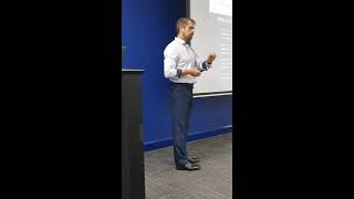 Tom Meagher explaining the Cloud at AIBB 2019 CPD