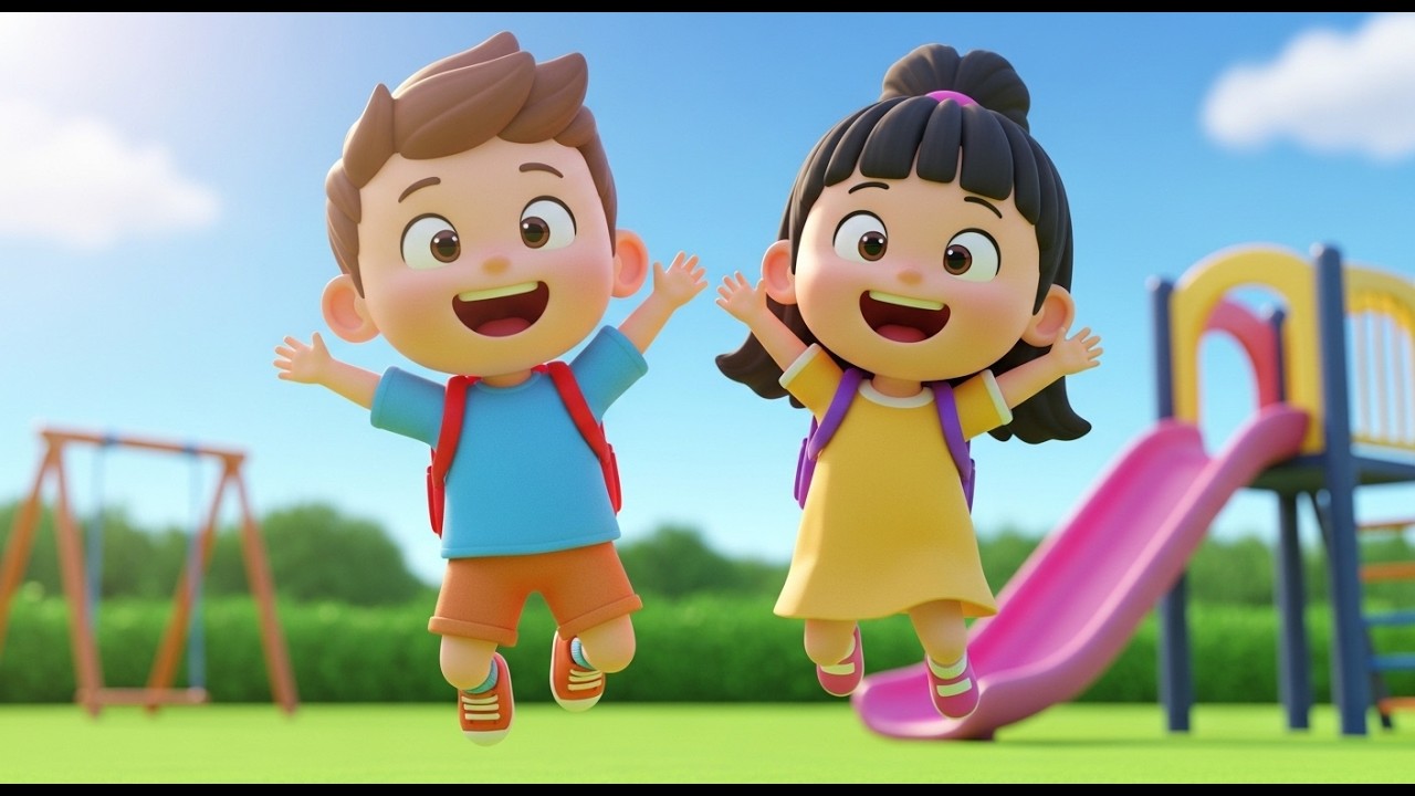 Backpack Adventure Day! 🎒🌈 | Fun Kids Outdoor Song | Preschool Cartoon ...