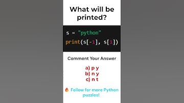 Python String Index Puzzle — Can You Guess the Output?