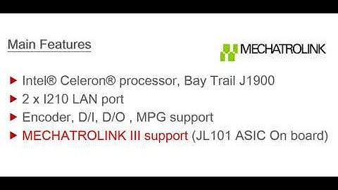 MECHATROLINK 3 PC platform