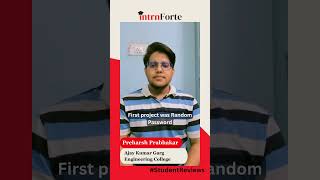 Preharsh Prabhakar’s Python Learning Journey | IntrnForte