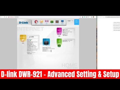 Avanced Settings & Setup - D-link DWR-921 4G LTE WiFi Router