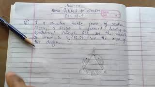 In A Circular Table Cover Of Radius 32Cm, A Design Is Formed Leaving An Equilateral Triangle Abc In