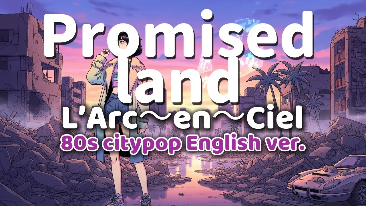 Promised land ｰ L'Arc〜en〜Ciel ｰ 英語歌詞80s City Pop Ver English Lyrics Remix