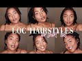 loc hairstyles for short locs