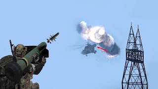 Russian helicopters explodes in ball of flames | AA system in action | ARMA 3: Milsim Gameplay #5